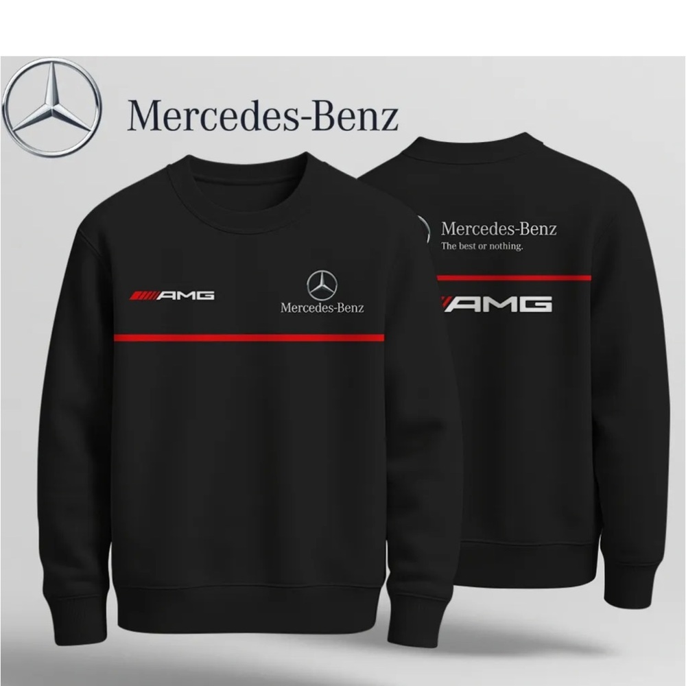 Mercedes-Benz Black Crewneck Sweatshirt